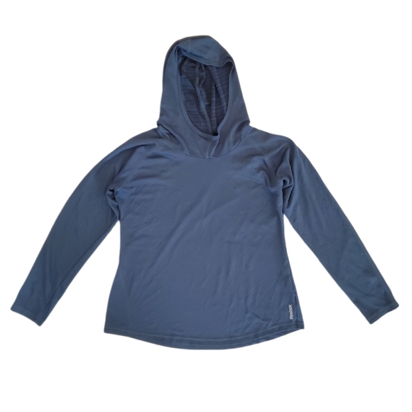 Reebok Women's Dark Teal‎ Green Pullover Tech Long Sleeve Hoodie Large - Picture 1 of 5